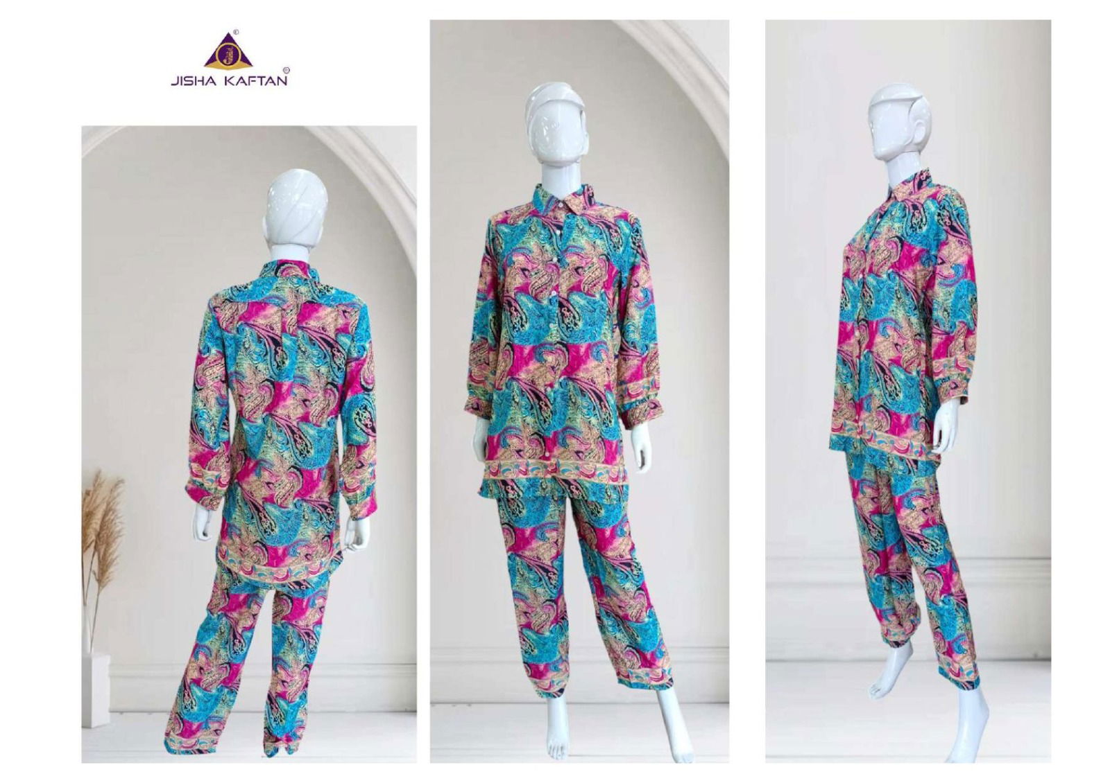 Silk Co Ord Sets By Jisha Kaftan Western Designer Cord Set Suppliers In India